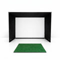 Indoor Golf Simulator Enclosure Built for Realistic Practice, 7 Sizes Available, Pro Impact Screen, Side Barriers