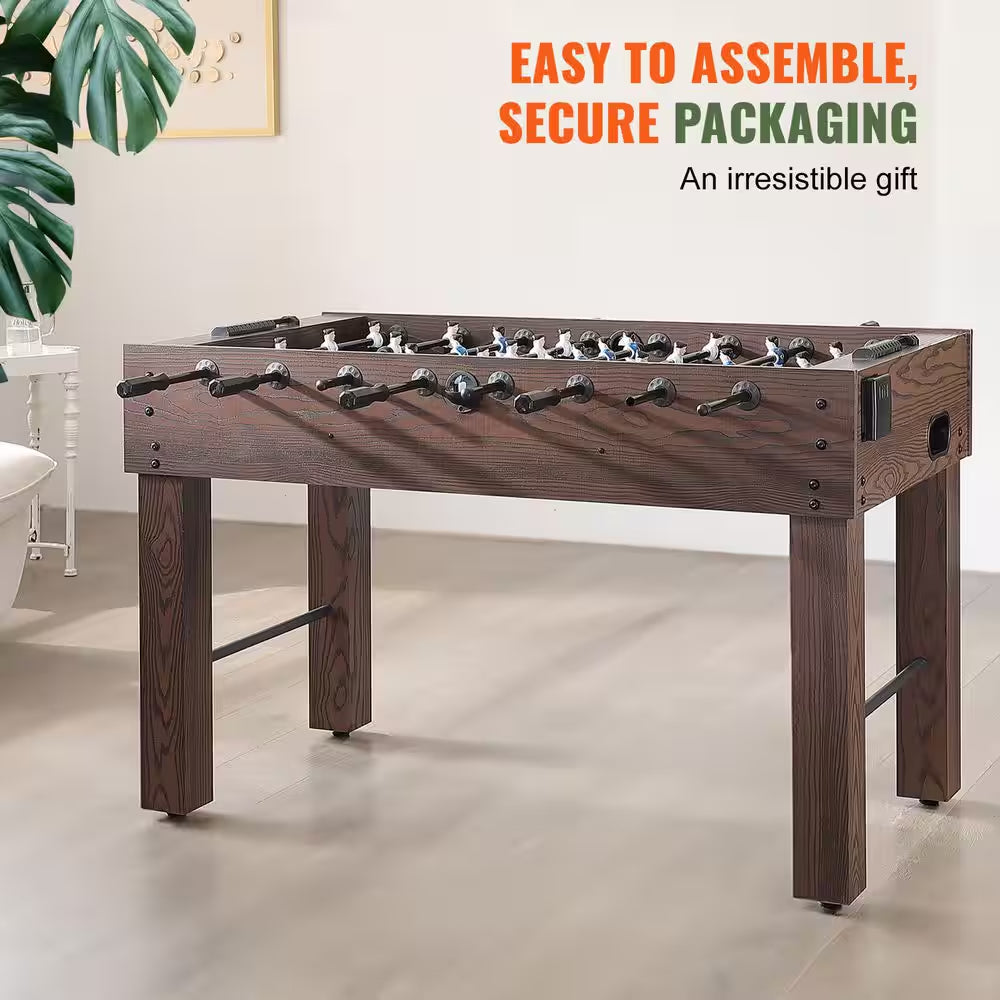 Foosball Table, 55 In. Standard Size Foosball Table, Indoor Full Size Foosball Table for Home, Family, and Game Room