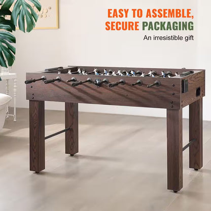 Foosball Table, 55 In. Standard Size Foosball Table, Indoor Full Size Foosball Table for Home, Family, and Game Room