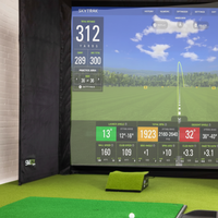 Indoor Golf Simulator Enclosure Built for Realistic Practice, 7 Sizes Available, Pro Impact Screen, Side Barriers