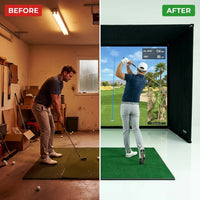 Simbox Golf Simulator Enclosure - 7 Sizes Available — Before & After