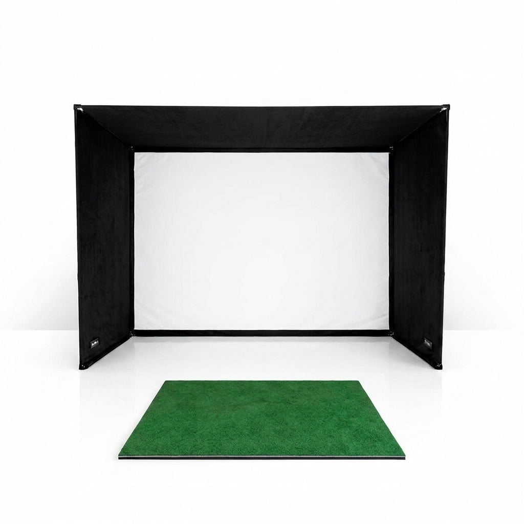 Simbox Golf Simulator Enclosure - 7 Sizes Available — Studio Shot