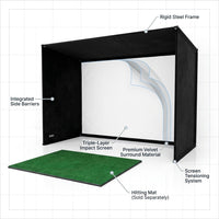 Simbox Golf Simulator Enclosure - 7 Sizes Available — How It Works