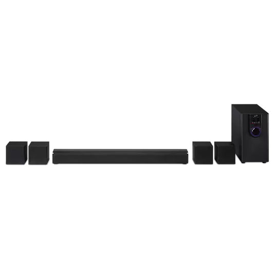 5.1-Channel Bluetooth Home Theater System with 26" Speaker and 4 Satellite Speakers, Black